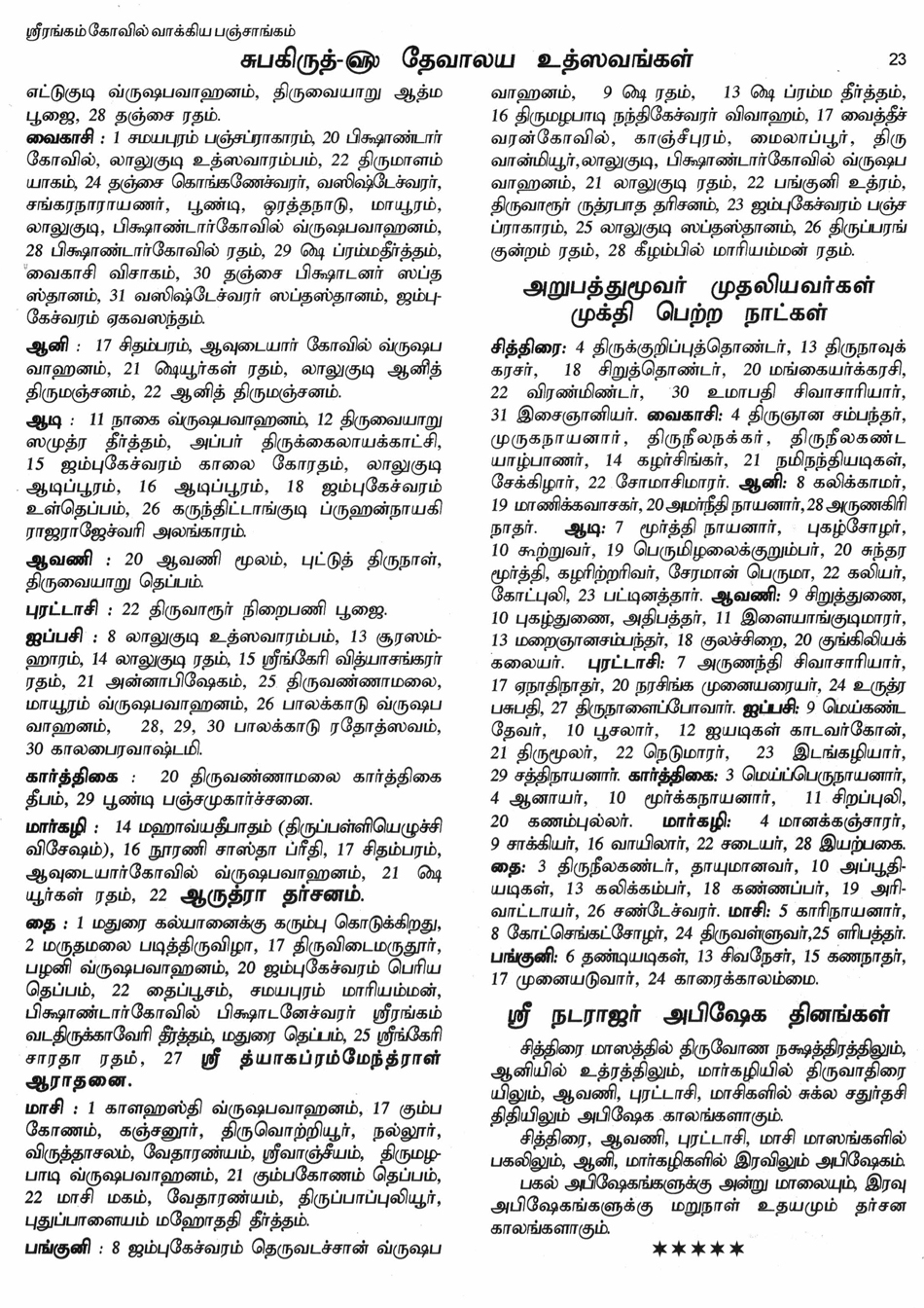 Panchangam
